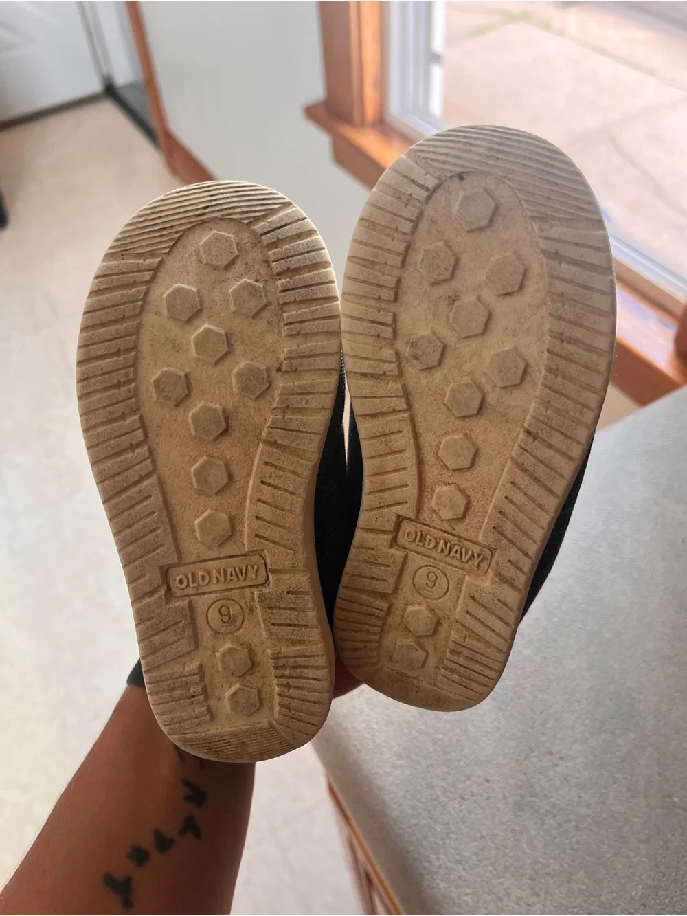Old Navy Kids Dark Denim Slip-On Boat Shoes
